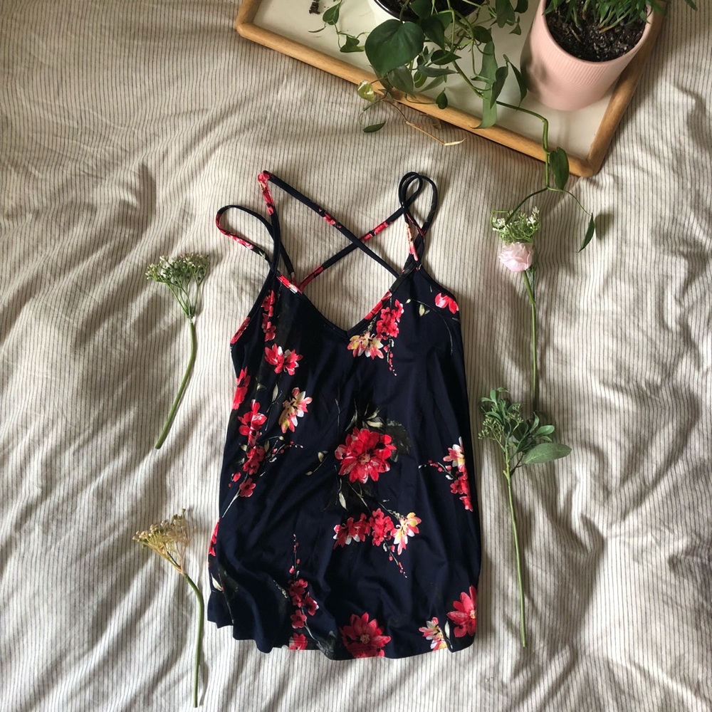 floral tank top